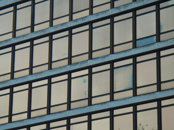 Building facade showing rows of windows