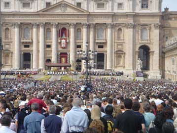 St. Peter's Square at Easter